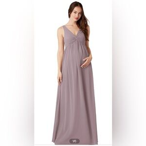 Azazie Yetta Bridesmaid Dress - Colour: Dusk - Size: A8